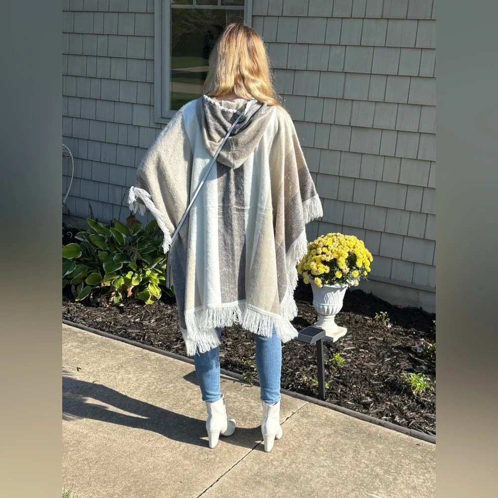 NWOT - Alpaca Blend Ruana - OS - Picture 5 of 12